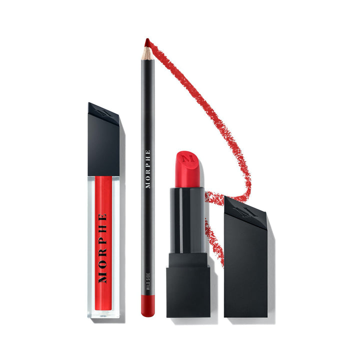 Out & A Pout Fiery Red Lip Trio