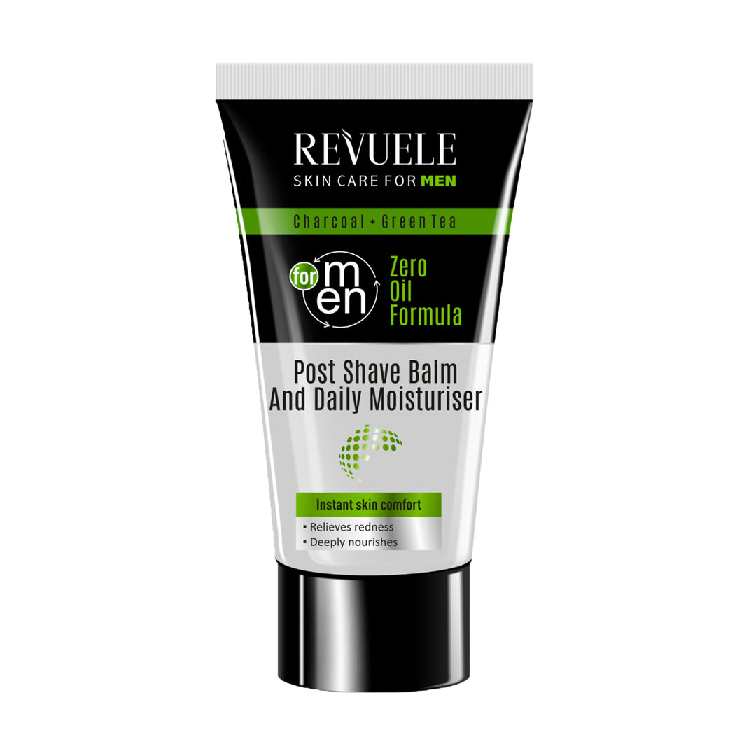 Charcoal & Green Tea Post Shave Balm and Daily Moisturiser