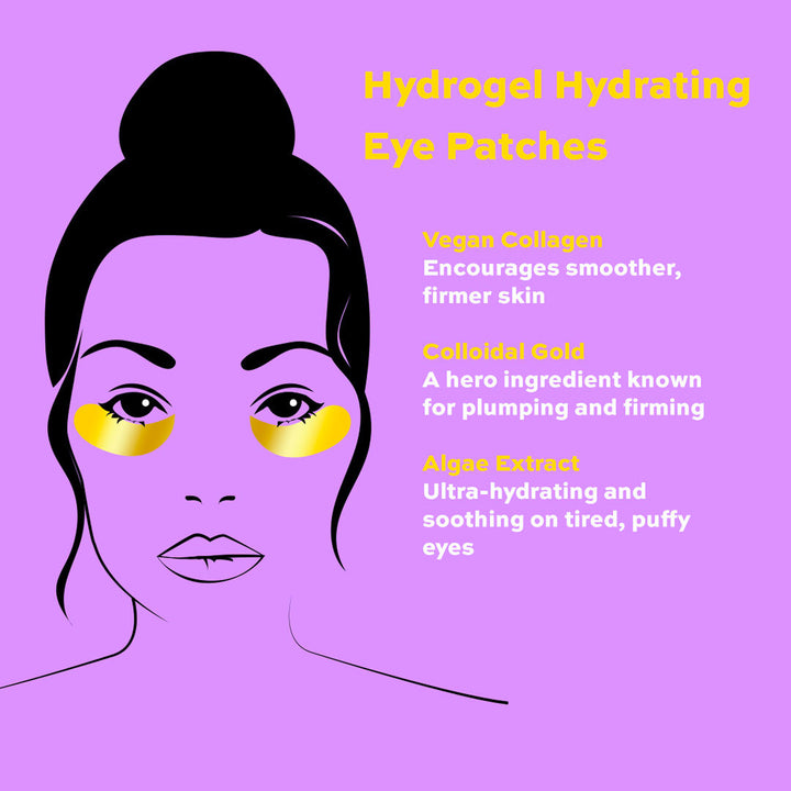 Gold Eye Hydrogel Hydrating Eye Patches with Colloidal Gold